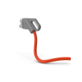 Electric Car Charging Plug With Orange Wire
