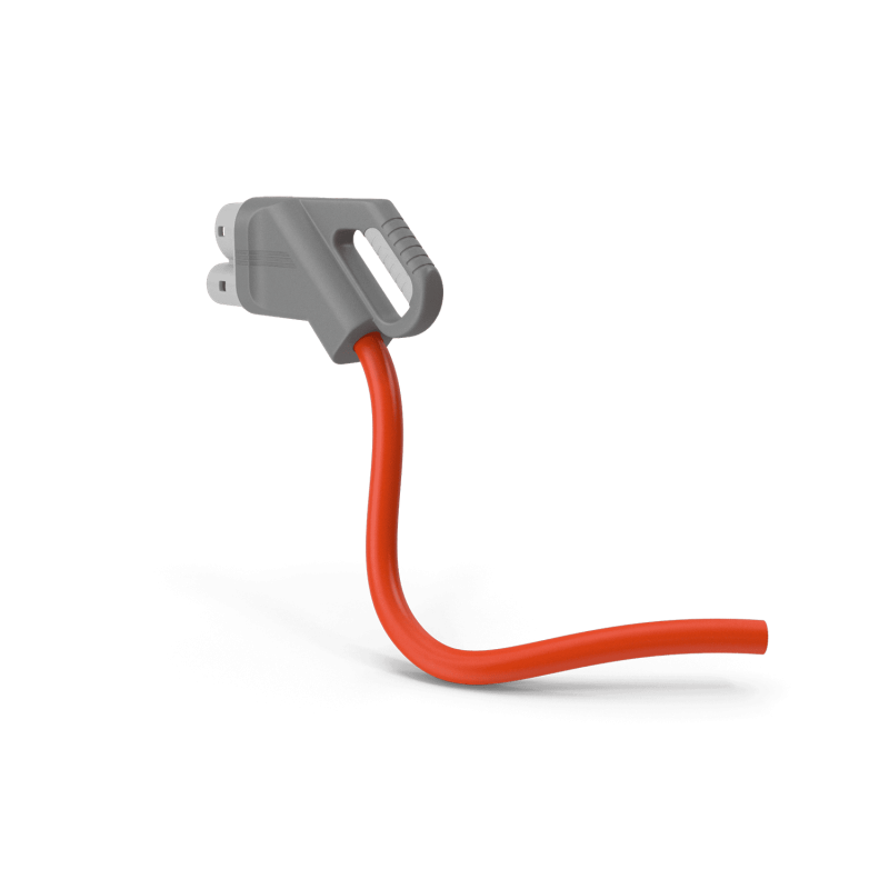 Electric Car Charging Plug With Orange Wire