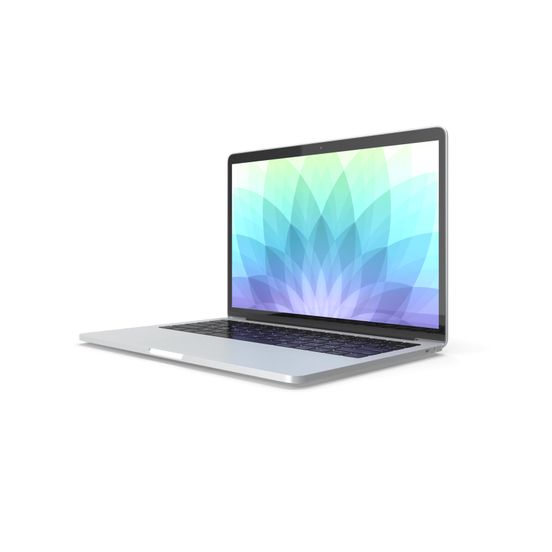 Premium Laptop Demo Mock-up - Silver