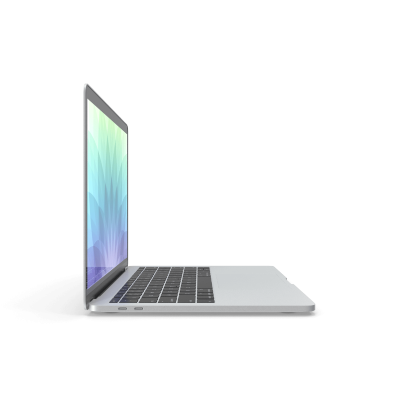 Premium Laptop Demo Mock-up - Silver